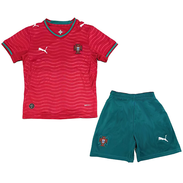 Portugal maillot domicile enfant mini-uniformes junior coupe monde 2026