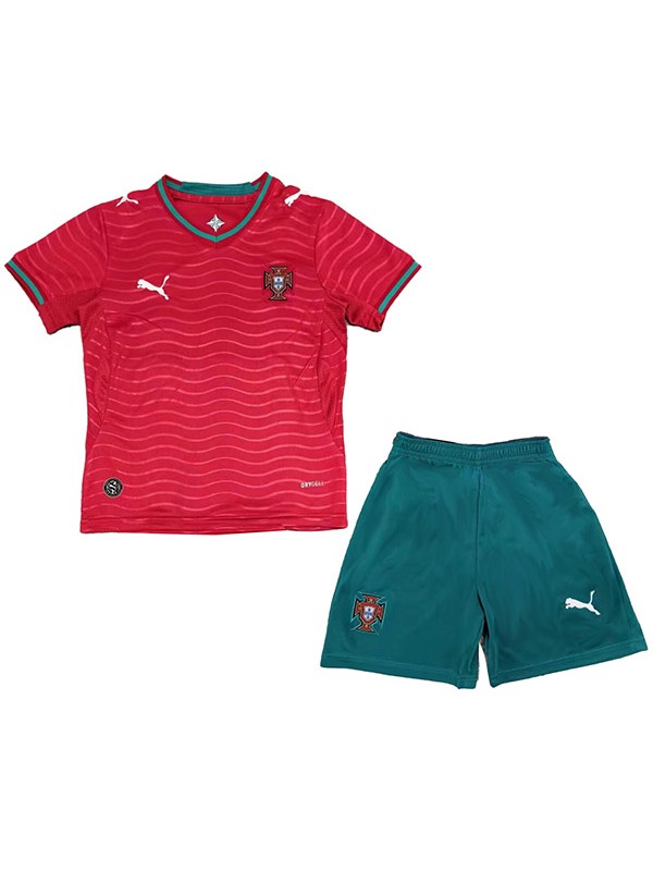 Portugal maillot domicile enfant mini-uniformes junior coupe monde 2026