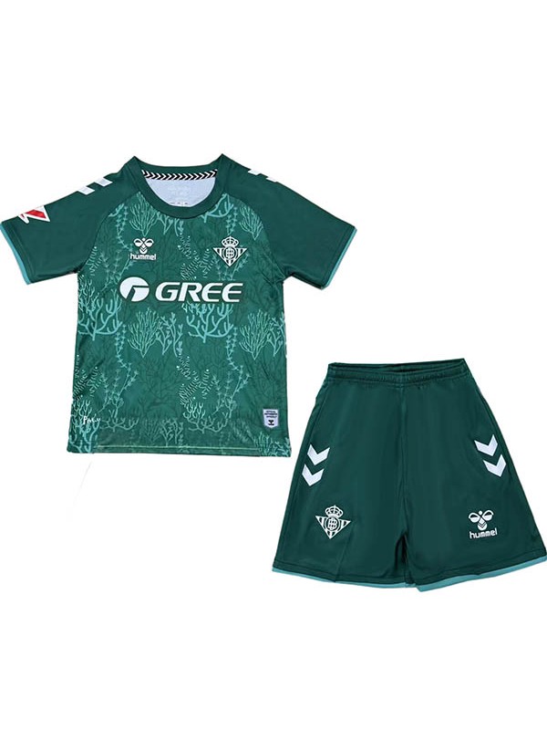 Real Betis maillot de football spécial pour enfants mini-maillot de football vert pour enfants uniformes pour jeunes 2025-2026