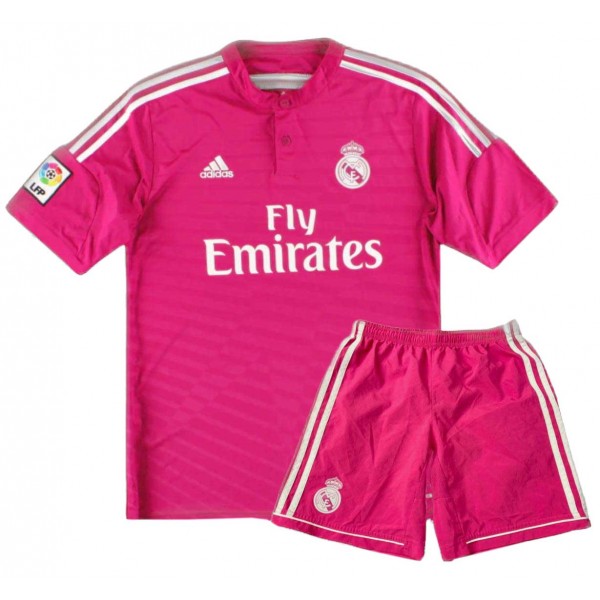 Real madrid maillot de football rétro pour enfants à l'extérieur kit de football vintage pour enfants deuxième maillot de football mini uniformes pour jeunes 2014-2015