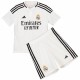 Real madrid maillot enfant domicile kit de football enfants premier mini-chemise de football uniformes pour jeunes 2024-2025