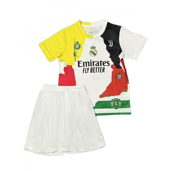 Real madrid maillot Ronaldo 7 pour enfants kit de football Juventus mini-chemise de football Manchester United uniformes pour jeunes 2025-2026
