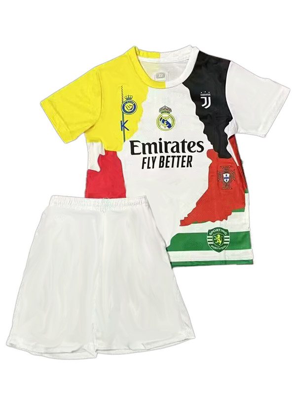 Real madrid maillot Ronaldo 7 pour enfants kit de football Juventus mini-chemise de football Manchester United uniformes pour jeunes 2025-2026