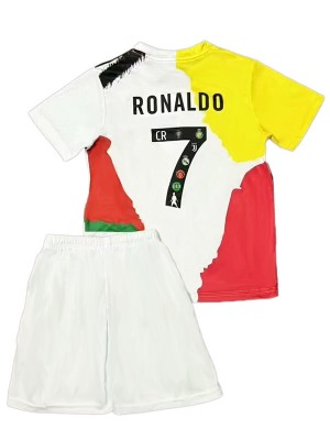 Real madrid maillot Ronaldo 7 pour enfants kit de football Juventus mini-chemise de football Manchester United uniformes pour jeunes 2025-2026