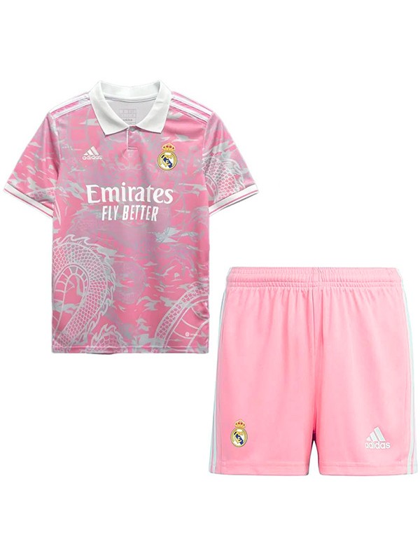 Real madrid maillot de football spécial pour enfants kit de football mini-chemise de football dragon pour enfants uniformes pour jeunes 2024-2025