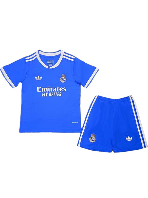 Real madrid maillot de football pour enfants troisième maillot de football pour enfants uniformes pour jeunes 2025-2026
