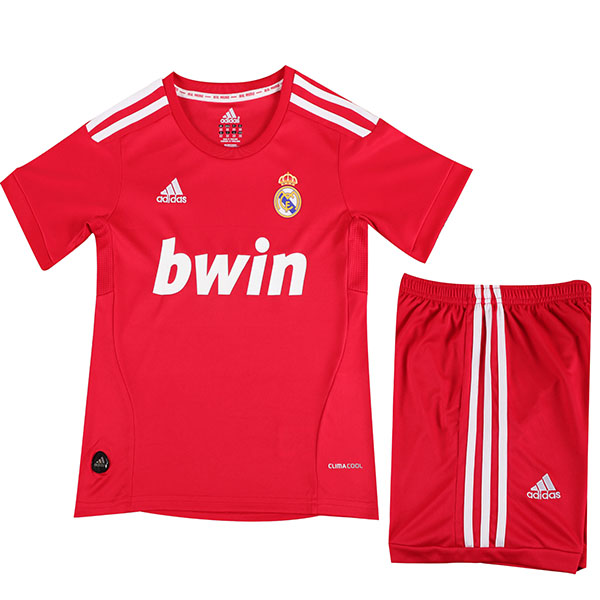 Real madrid troisième maillot de football rétro pour enfants kit enfants vintage 3ème maillot de football mini uniformes pour jeunes 2011-2012