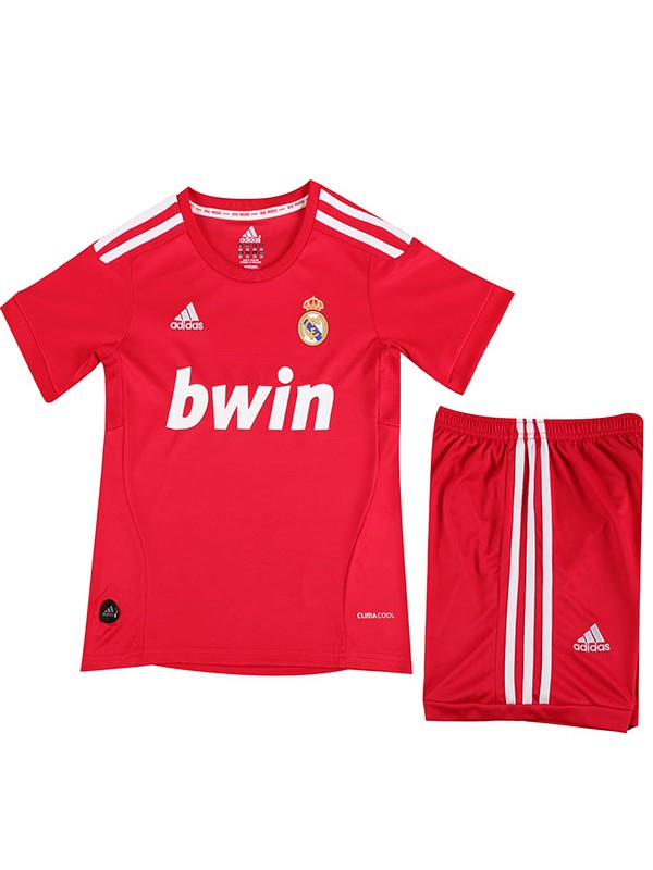 Real madrid troisième maillot de football rétro pour enfants kit enfants vintage 3ème maillot de football mini uniformes pour jeunes 2011-2012