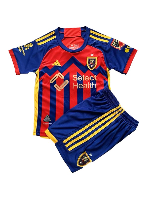 Real Salt Lake domicile maillot enfant kit de football enfants premier mini-chemise de football uniformes pour jeunes 2024-2025