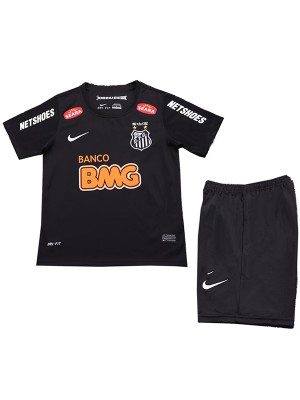 Santos maillot de football rétro pour enfant tenue de football vintage pour nourrisson deuxième maillot uniformes pour jeunes 2012-2013