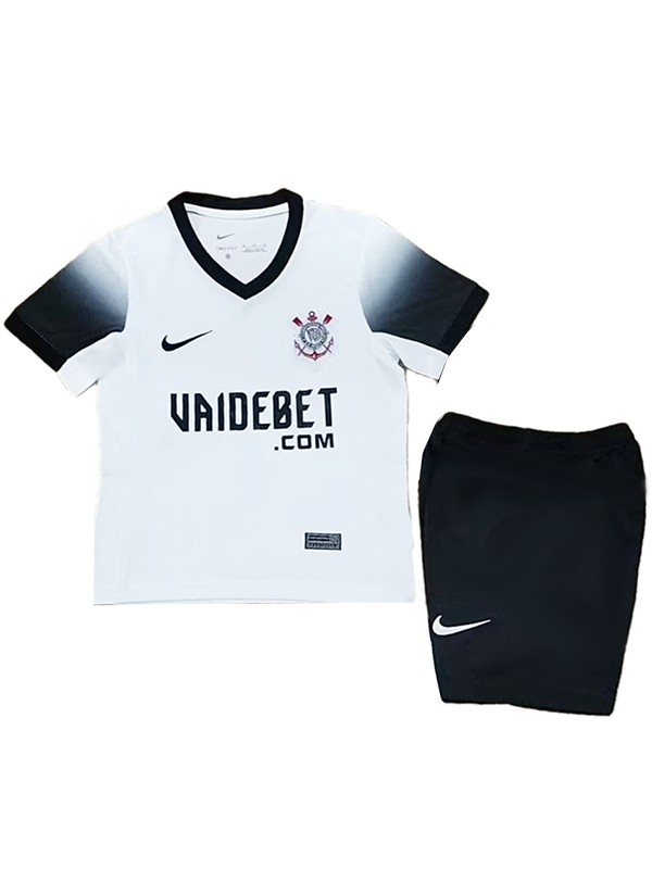 SC Corinthians maillot enfant domicile kit de football enfants premier mini-chemise de football uniformes pour jeunes 2024-2025