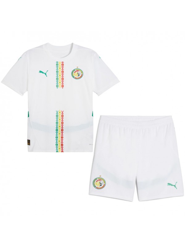 Senegal maillot de football extérieur pour enfants kit de football pour enfants deuxième mini-chemise de football uniformes pour jeunes 2024-2025