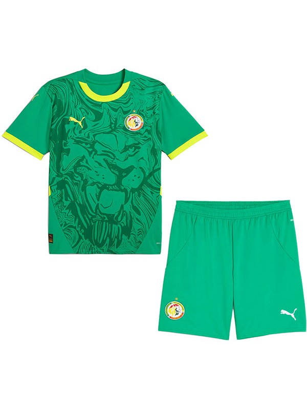 Senegal maillot de football pour enfants à domicile kit de football pour enfants premier mini-chemise de football uniformes pour jeunes 2024-2025