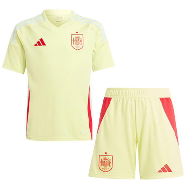 Spain maillot enfant extérieur kit de football pour enfants deuxième maillot de football mini uniformes pour jeunes coupe Euro 2024