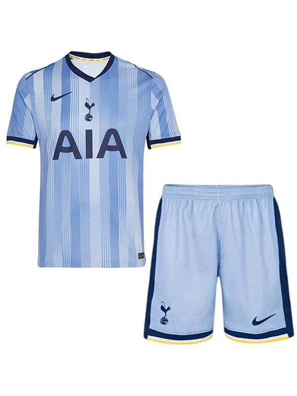 Tottenham hotspur maillot de football pour enfants à l'extérieur maillot de football pour bébé deuxième mini-chemise de football pour enfants uniformes pour jeunes 2024-2025