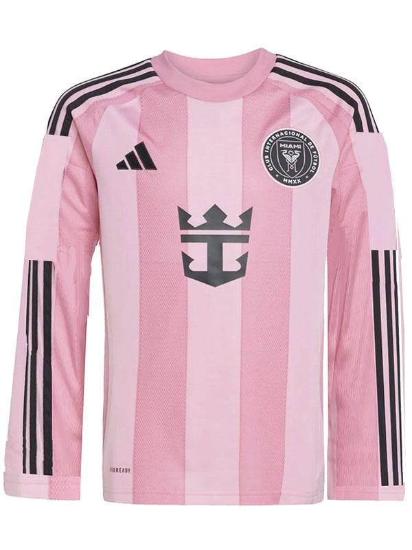 Inter miami maillot de football à manches longues pour hommes uniforme de football premier maillot de sport 2025-2026