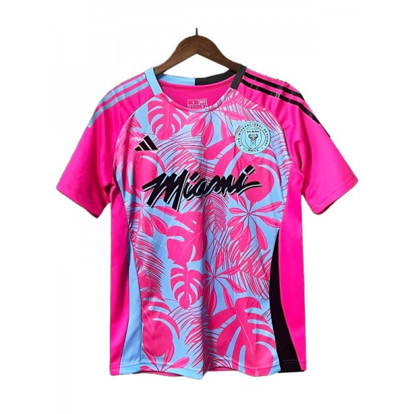 Inter miami maillot de football violet d'avant-match uniforme de football pour hommes kit de football de sport haut chemise 2024-2025