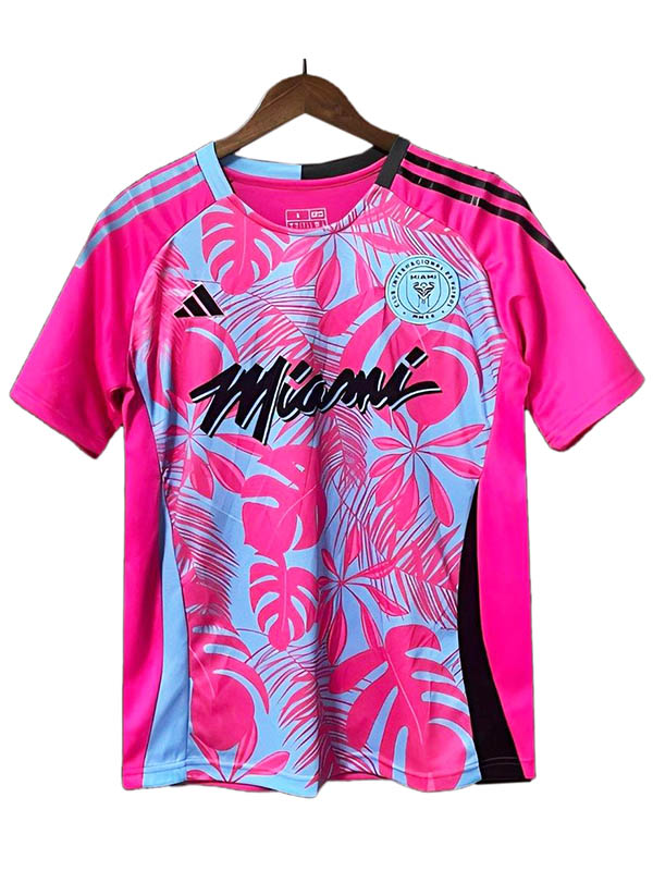 Inter miami maillot de football violet d'avant-match uniforme de football pour hommes kit de football de sport haut chemise 2024-2025