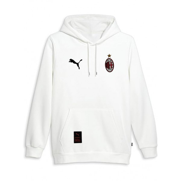 AC milan veste à capuche football vêtements de sport survêtement hommes formation kit blanc manteau de football en plein air 2025-2026