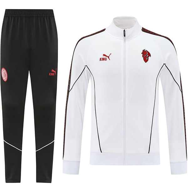 AC milan veste survêtement blanc tenue d'entraînement homme 2025-2026