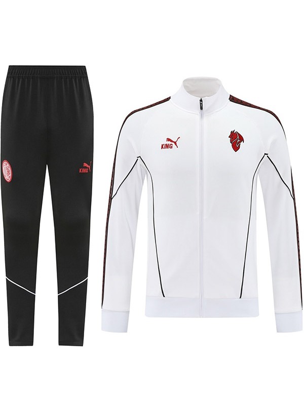 AC milan veste survêtement blanc tenue d'entraînement homme 2025-2026