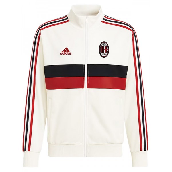 AC milan veste coupe-vent survêtement blanc d'entraînement homme 2025-2026