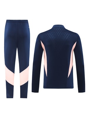 Ajx tracksuit soccer suit sports set zipper-necked navy uniform men's clothes football training kit 2024-2025