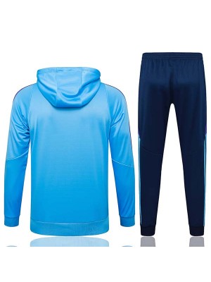 Argentina veste à capuche football vêtements de sport survêtement hommes formation bleu kit extérieur football manteau 2024-2025