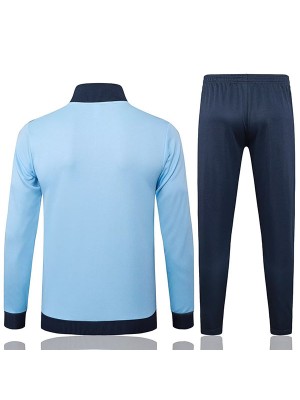 Argentina jacket football sportswear tracksuit full zipper men's light blue training kit outdoor soccer coat 2025-2026