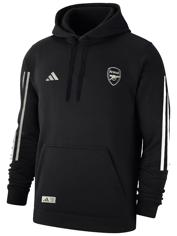 Arsenal veste capuche survêtement manteau d'entraînement noir pour homme 2025-2026