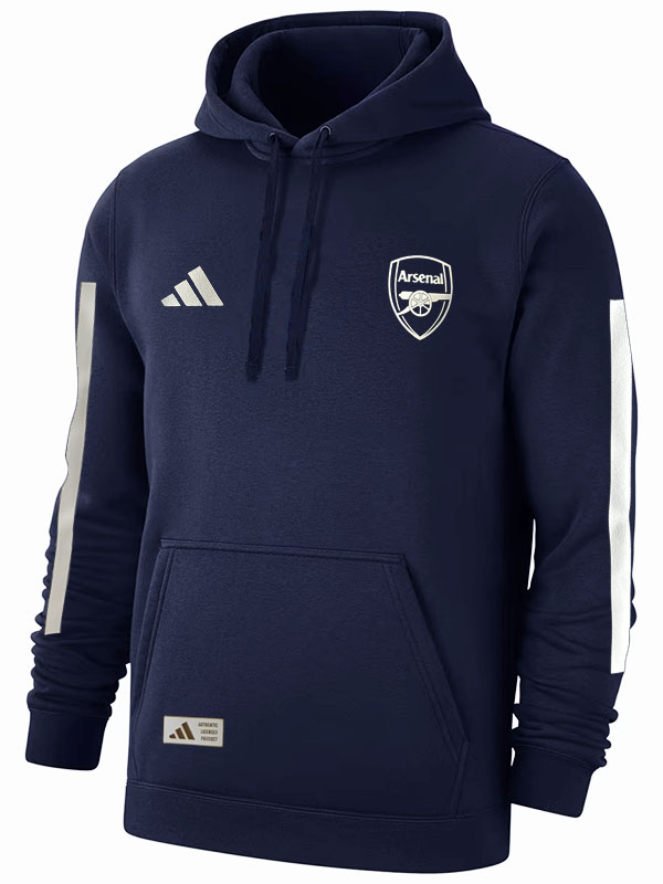 Arsenal veste capuche survêtement manteau indigo d'entraînement pour homme 2025-2026