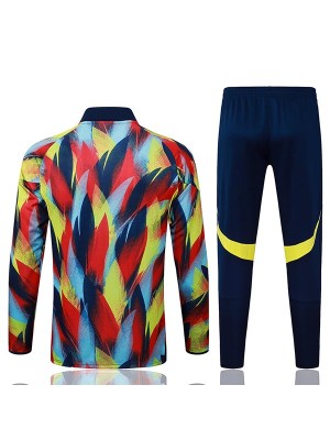 Arsenal veste de football survêtement rouge et jaune combinaison à fermeture éclair complète kit d'entraînement pour hommes manteau de football extérieur 2025-2026