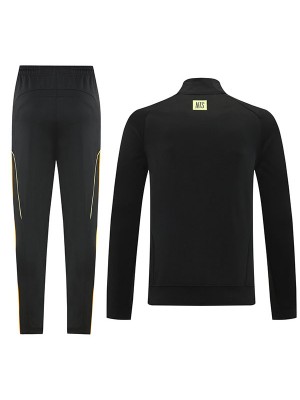 Arsenal veste de football survêtement de sport uniforme à fermeture éclair complète kit d'entraînement noir pour hommes manteau de football extérieur 2025-2026
