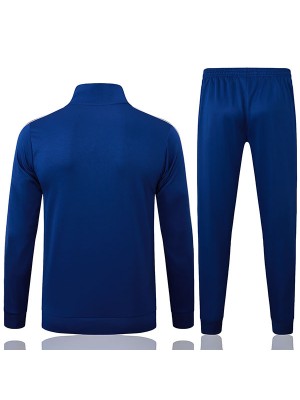 Arsenal veste de football survêtement de sport fermeture éclair complète uniforme pour homme kit d'entraînement bleu marine manteau de football extérieur 2025-2026
