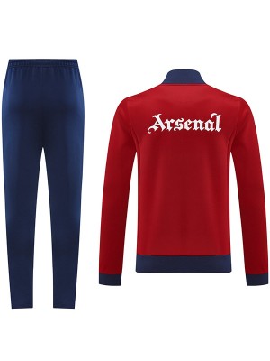 Arsenal vestes football sportswear sportswear complet zip hommes rouge training set vêtements de football extérieur 2024 - 2025