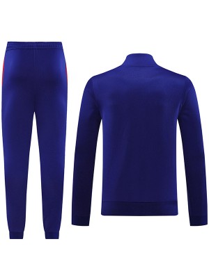 Arsenal veste de football vêtements de sport survêtement complet fermeture éclair costume hommes formation bleu marine kit extérieur football manteau 2024-2025