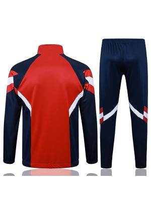 Arsenal veste enfants kit football vêtements de sport survêtement longue fermeture éclair jeunesse rouge marine formation uniforme extérieur enfants football manteau 2024-2025