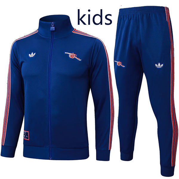 Arsenal veste pour enfant survêtement bleu marine uniforme d'entraînement pour jeunes manteau 2025-2026