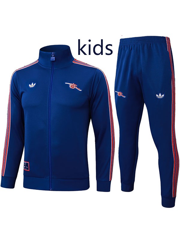 Arsenal veste pour enfant survêtement bleu marine uniforme d'entraînement pour jeunes manteau 2025-2026