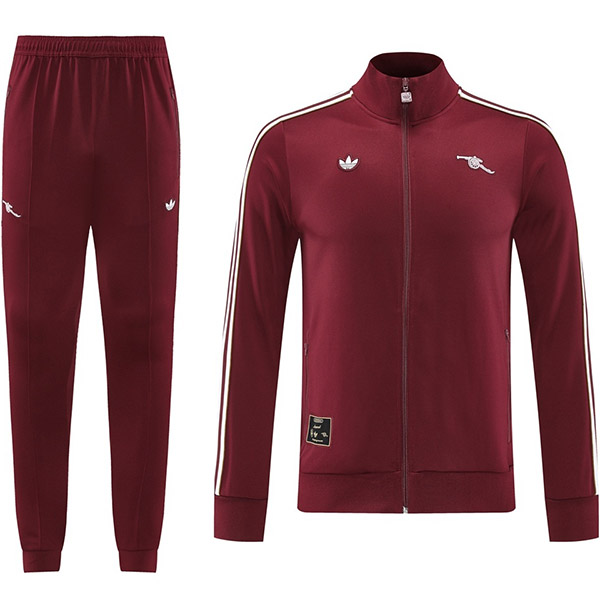Arsenal veste survêtement bordeaux tenue d'entraînement homme 2025-2026
