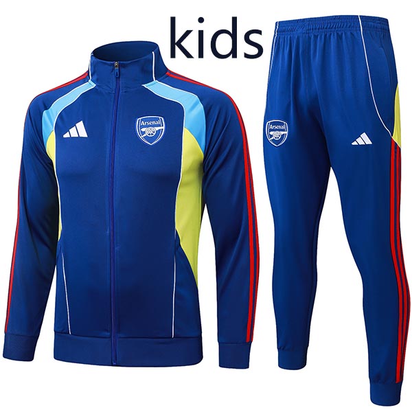 arsenal veste survêtement indigo pour enfants jeunes tenue d'entraînement 2025-2026