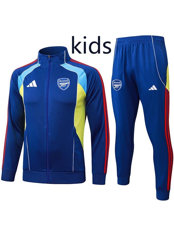 arsenal veste survêtement indigo pour enfants jeunes tenue d'entraînement 2025-2026