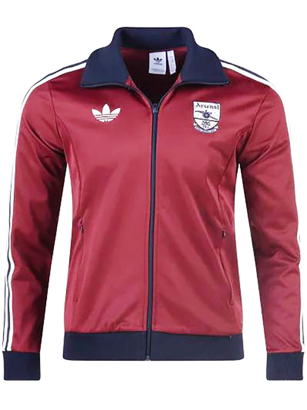 Arsenal veste coupe-vent à capuche survêtement de sport de football uniforme à fermeture éclair complète kit d'entraînement pour hommes manteau de football en plein air 2024-2025