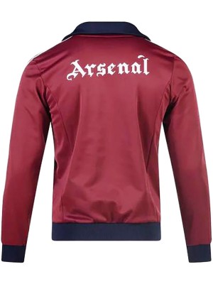 Arsenal veste coupe-vent à capuche survêtement de sport de football uniforme à fermeture éclair complète kit d'entraînement pour hommes manteau de football en plein air 2024-2025
