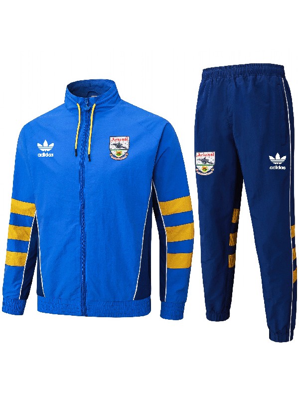 Arsenal veste coupe-vent football vêtements de sport survêtement fermeture éclair complète hommes entraînement originaux survêtement haut rouge bleu marine kit extérieur football manteau 2024-2025