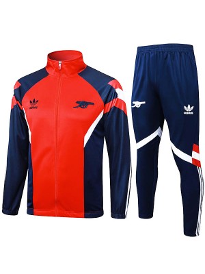 Arsenal veste coupe-vent football vêtements de sport survêtement fermeture éclair complète hommes entraînement originaux survêtement haut rouge bleu marine kit extérieur football manteau 2024-2025