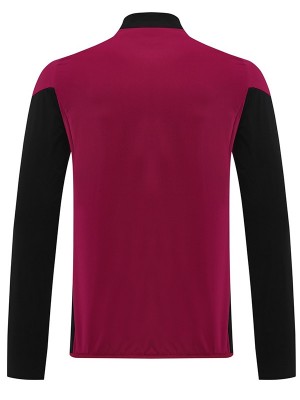 AS roma veste coupe-vent survêtement bordeaux d'entraînement homme 2025-2026