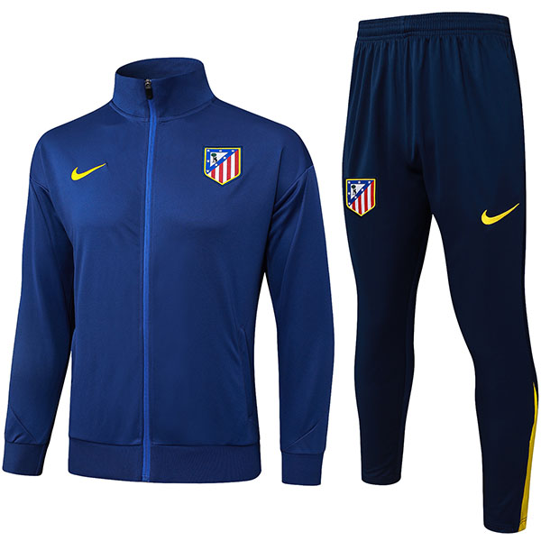 Atlético de Madrid jacket football sportswear blue tracksuit full zip men's training kit outdoor uniform soccer coat 2025-2026