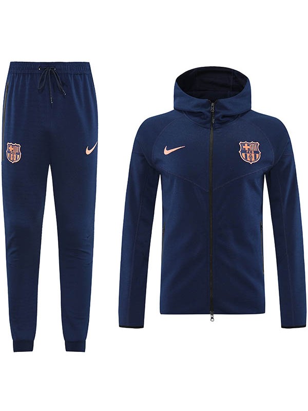Barcelona veste à capuche survêtement indigo tenue d'entraînement homme 2025-2026