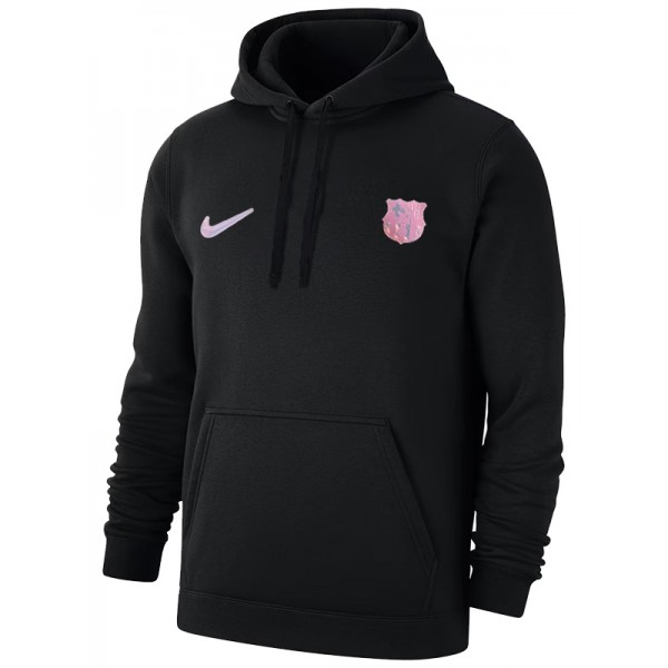 Barcelona veste capuche survêtement manteau d'entraînement noir pour homme 2025-2026